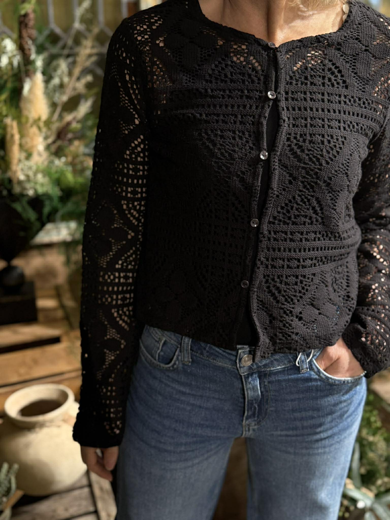 PCBONNIE Cardigan - Black